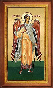 Икона ростовая Ангела Хранителя в киоте | Размер 10х20 см | 40202-5 (04022)