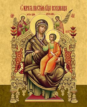 Икона Божией Матери "Всецарица", 03012 - Купить полиграфическую икону на холсте