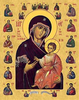 Икона Божией Матери "Иверская", 03031 - Купить полиграфическую икону на холсте