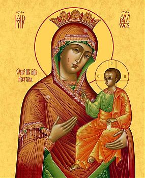 Икона Божией Матери "Иверская", 03И3 - Купить полиграфическую икону на холсте