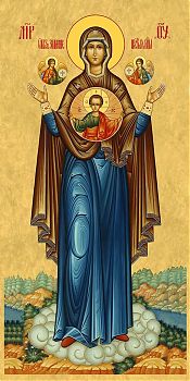 Икона Божией Матери "Знамение", 01Б3 - Купить полиграфическую икону на холсте