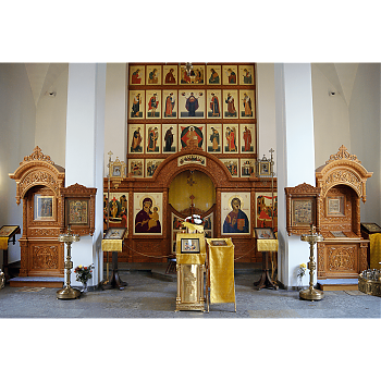 Изготовление иконостаса. Храм Рождества Божией Матери, г. Сестрорецк (Тарховка)