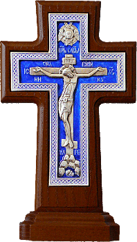 Крест двухсторонний (Распятие, Божия Матерь "Знамение"), 17130-1