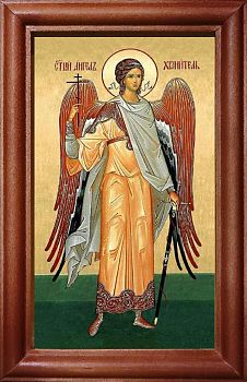 Икона ростовая Ангела Хранителя в киоте | Размер 10х20 см | 42202-22 (04022)