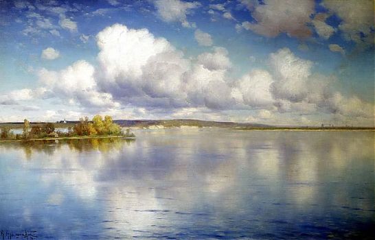 Константин Яковлевич Крыжицкий - Озеро, пейзаж - 170057