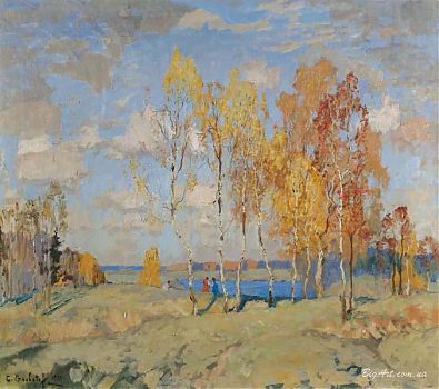Константин Иванович Горбатов - Осенний пейзаж, пейзаж - 170172