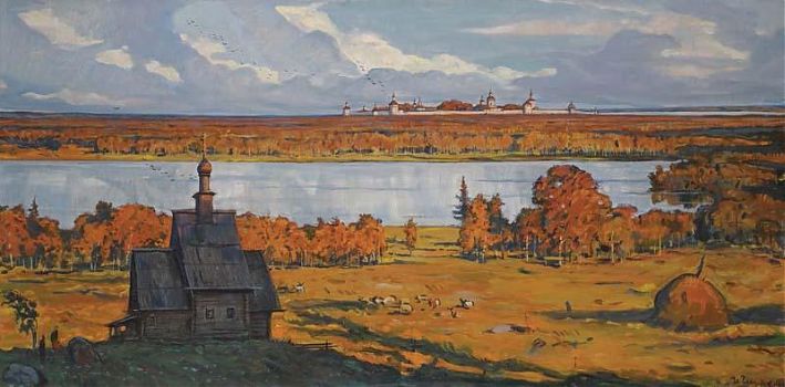 Илья Сергеевич Глазунов - Вид старой Москвы, пейзаж - 170188