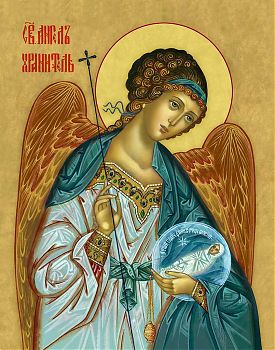 Икона Святого Ангела хранителя, 04002 - Купить полиграфическую икону на холсте
