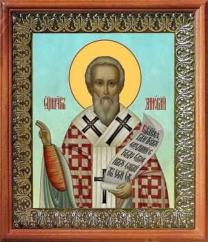 Икона Зиновия епископа Эгейского в киоте | Размер 13х16 см | 42003-8 (09З1)