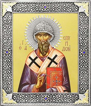 Универсальный посеребренный оклад (Икона СВЯТОГО СПИРИДОНА ТРИМИФУНТСКОГО), Р-209.2Н (09С6)