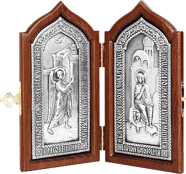 Купить православную икону - Складень - Благовещение Пресвятой Богородицы, А131-1
