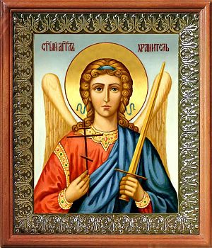 Икона Ангела Хранителя в киоте | Размер 13х16 см | 42003-8 (04006)