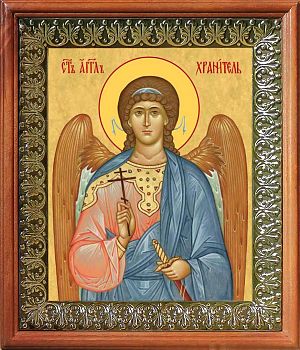 Икона Ангела Хранителя в киоте | Размер 13х16 см | 42003-8 (04А15)