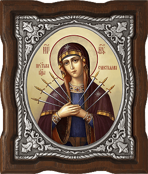 Купить православную икону - Икона Божией Матери "Семистрельная", А143-1 (03065)