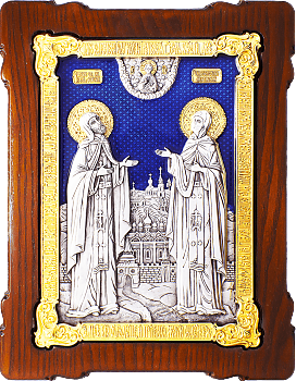 Купить православную икону - Петр и Феврония, свв. прпп. кнн., А120-7