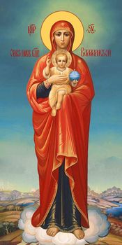 Икона Божией Матери "Валаамская" | Купить икону для местного чина иконостаса. Позиция 63