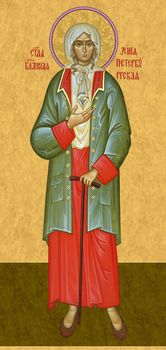 Святая блаженная Ксения Петербургская | Купить икону для местного ряда иконостаса. Позиция 210