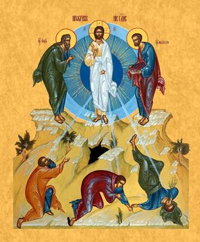 Преображение Господне | Печать иконы для праздничного ряда иконостаса. Позиция 284