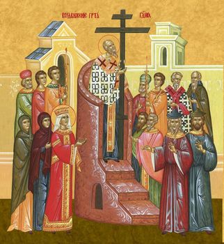 Воздвижение Креста Господня | Купить икону для иконостаса. Позиция 106