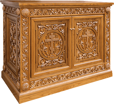 Столы панихидные, литийные, алтарные, тумбы (кружки)