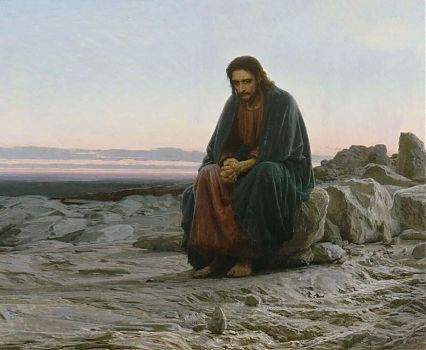 Христос в пустыне. Крамской И. Н., 14014